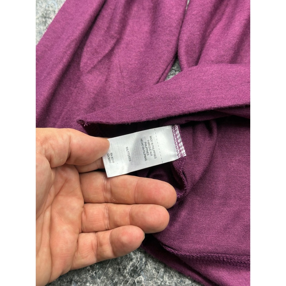 Lucky Brand Womens XXL Potent Purple Long Sleeve Crew Neck Pullover Top 7W07008 - Picture 6 of 9